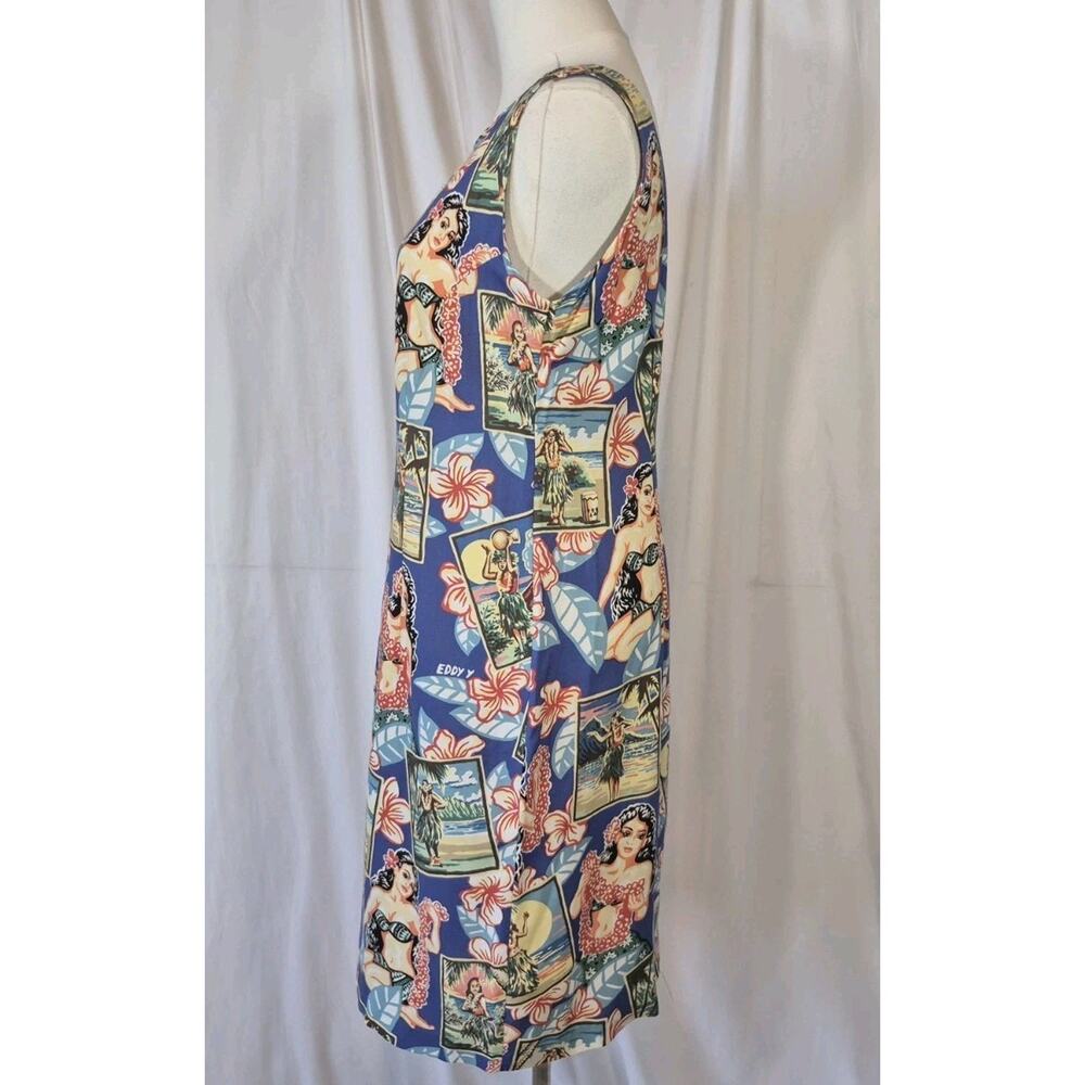 Vintage Reyn Spooner Art Of Eddy Hawaiian Floral Mini Dress New Small - Picture 5 of 9